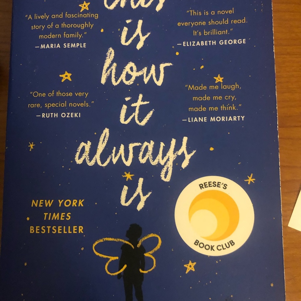 novel “This is how it always is” by Laurie Frankel